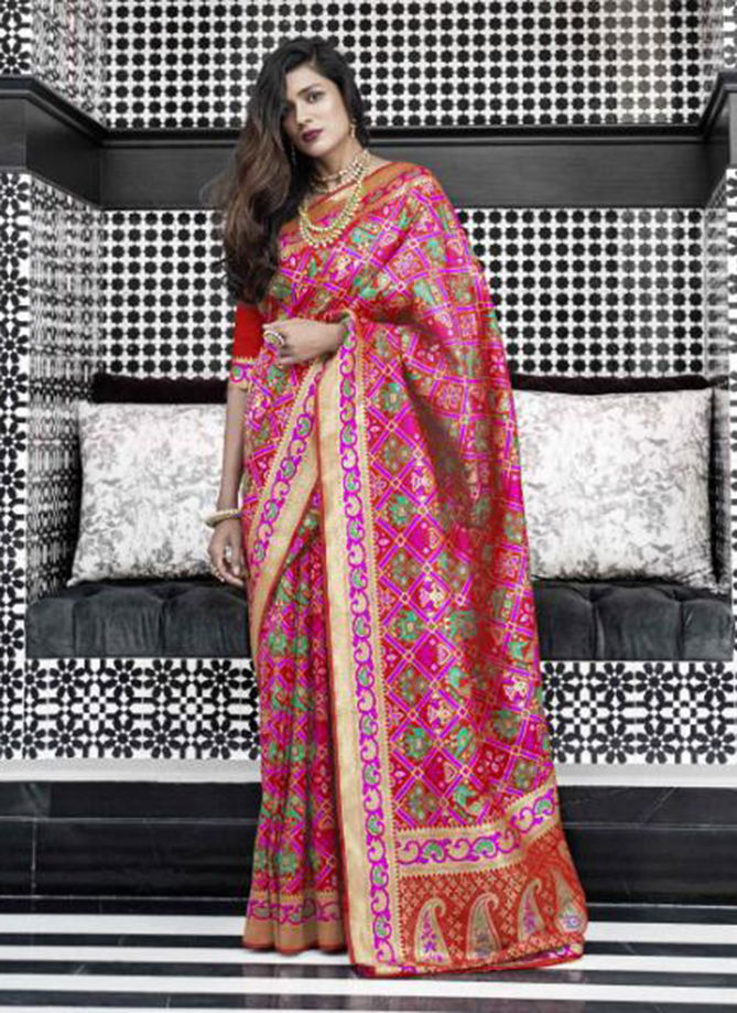 Kalakari Silk Handloom Weaving Exclusive Wedding & Party Wear Sareees Collection 107001-107006